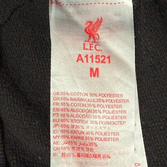 LFC Liverpool FC Anfield Is My Home Black Crew Sweatshirt Men's Medium - Picture 4 of 4